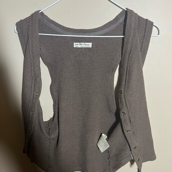 free people Large Sweater/Vest Preowned - Picture 4 of 9